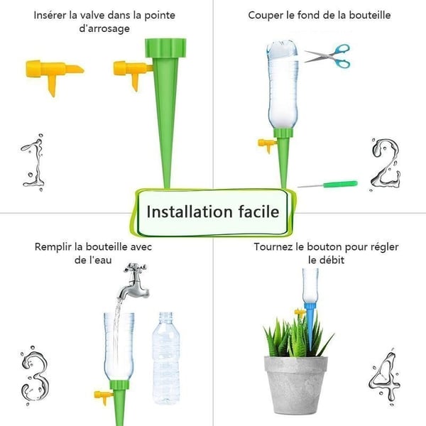 Watering System For Potted Plants🌱Good gardening helper!