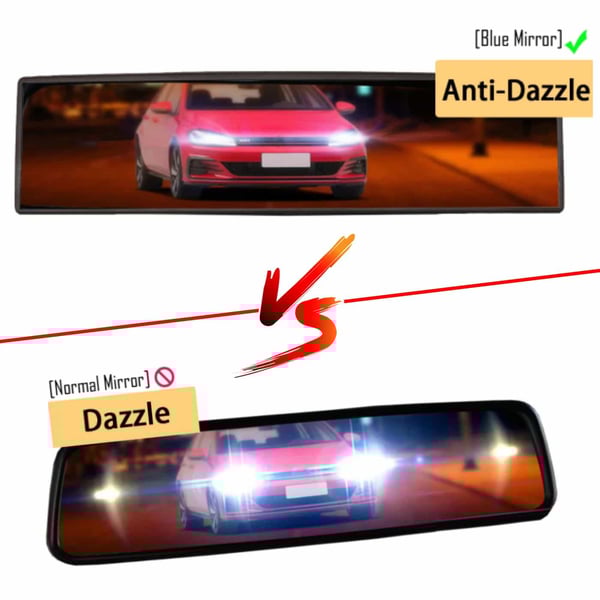 Universal Interior Clip On Panoramic Rearview Car Wide Angle Mirror