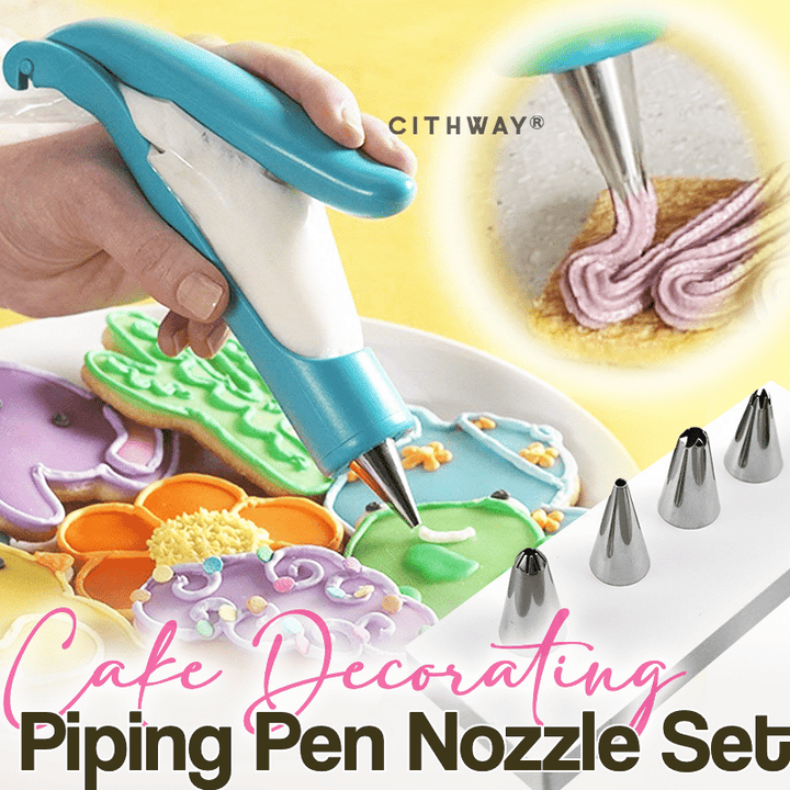 Cithway® Cake Decorating Piping Pen Tool and Nozzle Set